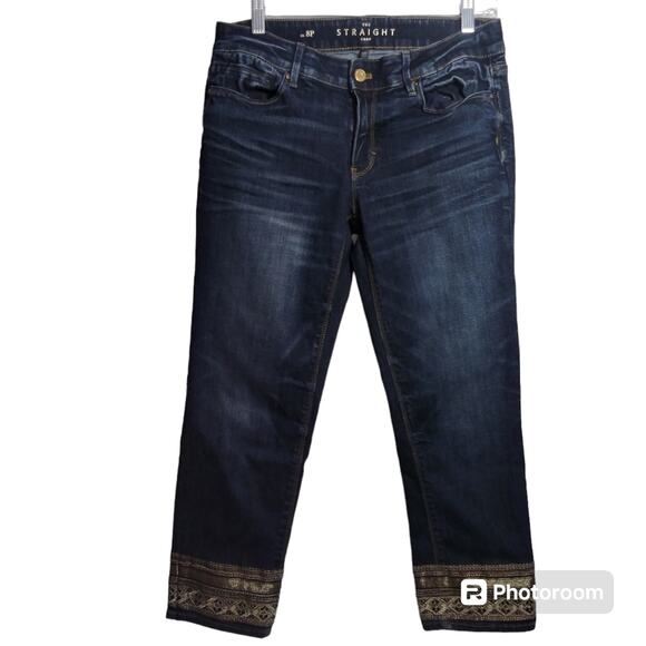 WHBM Straight Crop Jeans Womens Medium Wash Blue Size 8P - Picture 1 of 7